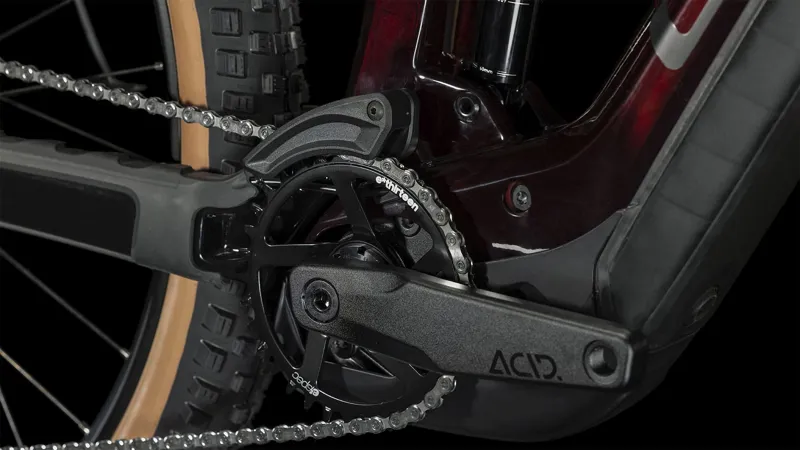 Cube Stereo Hybrid 140 HPC Race 750 Electric Mountain Bike in Liquid Red-5